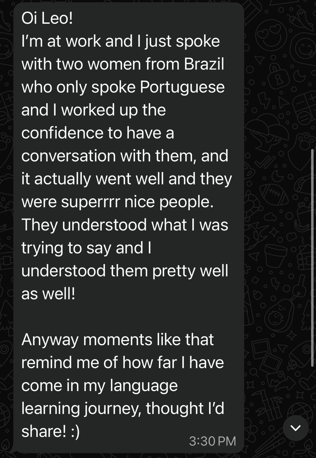 Student feedback 15